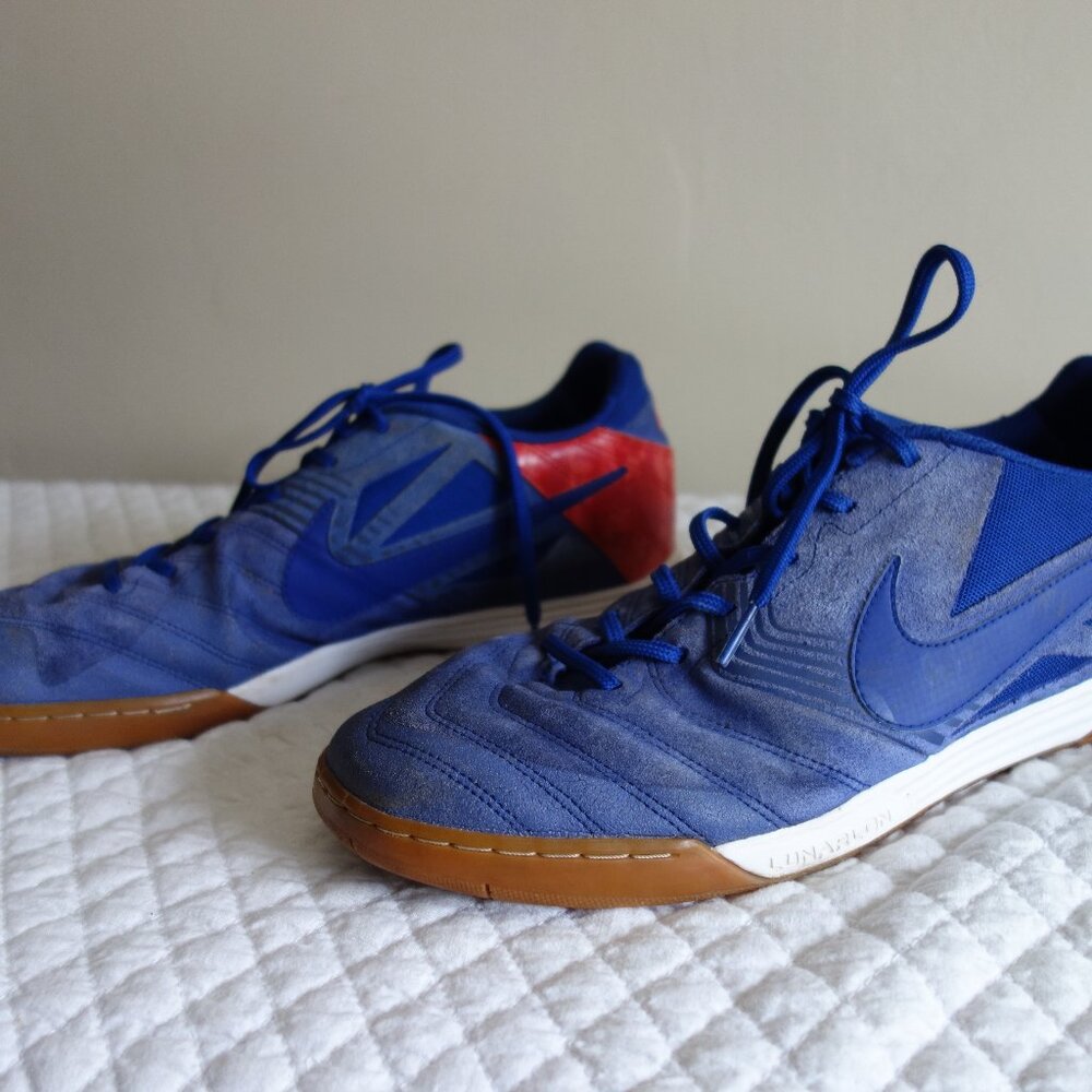 NIKE SB Lunar Gato Blue w/ Red Sneakers – Men’s 12